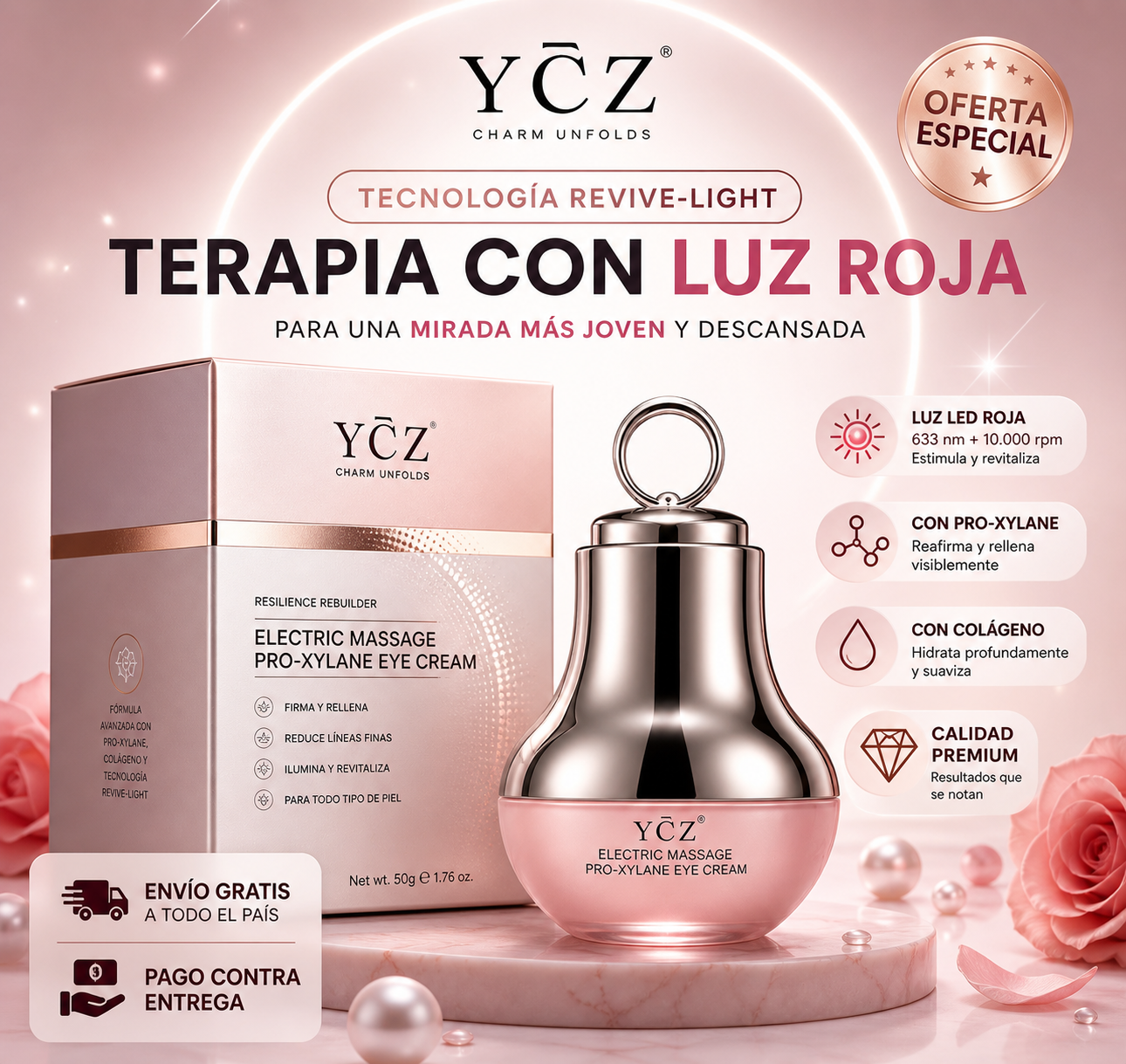 Crema De Ojos De Masaje Electrico Ycz